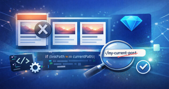 Hide current post in Salient