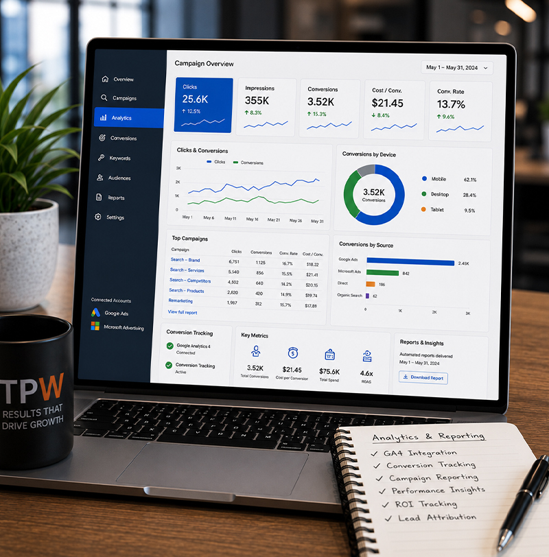 Analytics, Tracking & Campaign Reporting