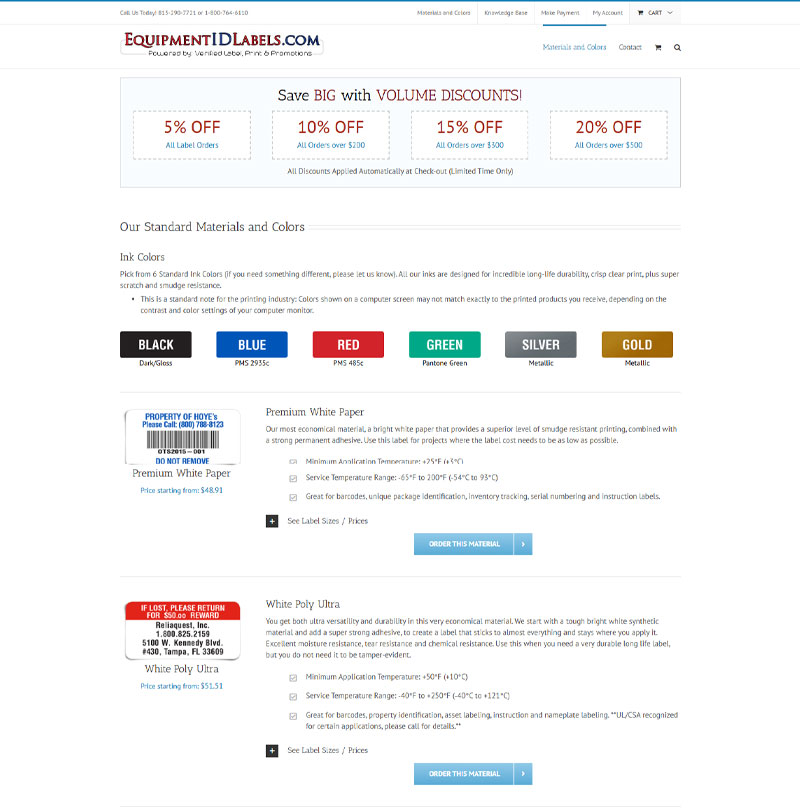 Equipment ID Labels - Helping Customers Choose