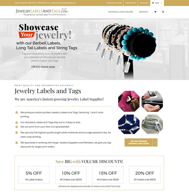 Jewelry Labels and Tags