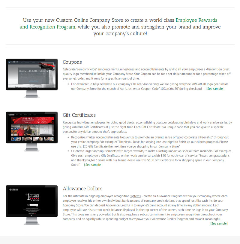 Online Company Stores