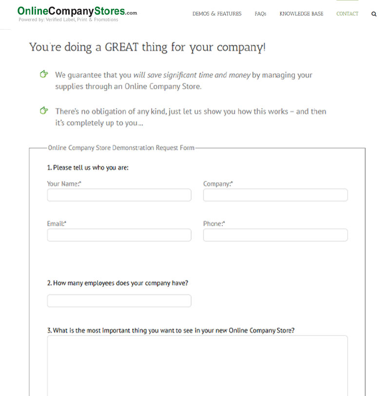 Online Company Stores