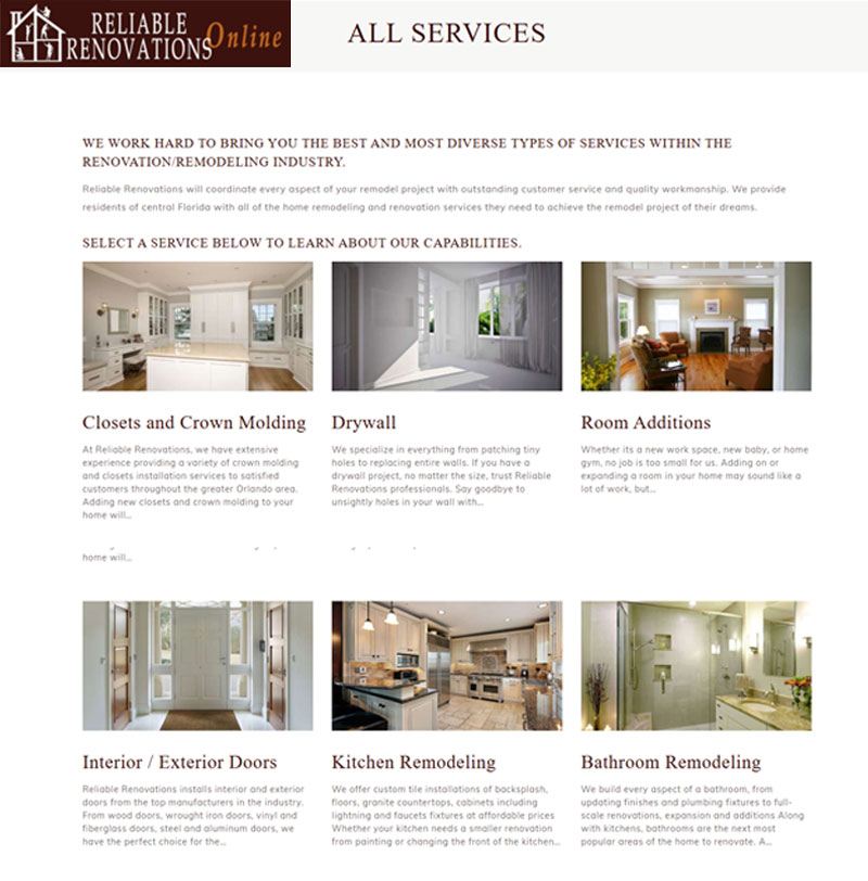 Reliable Renovations - Remodeling Solutions