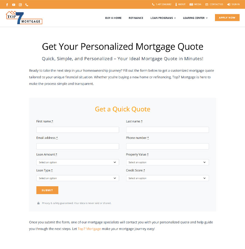Top7 Mortgage - Mortgage Quote