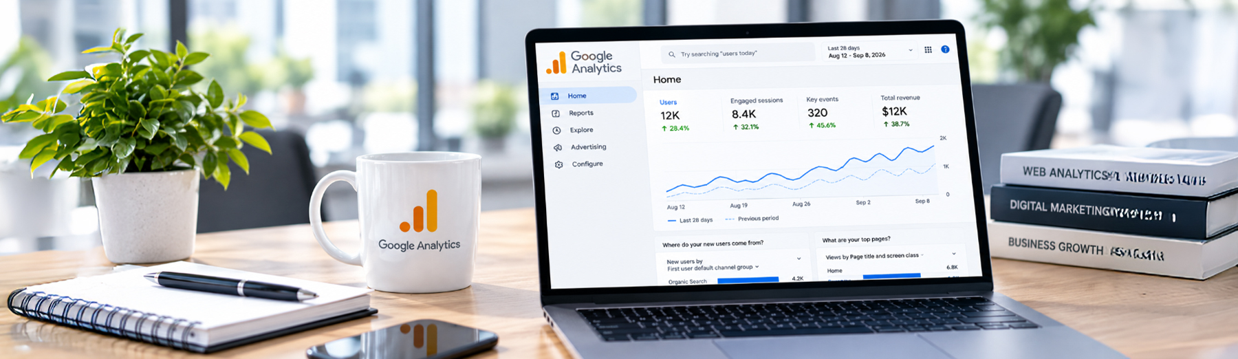 GA4 metrics for business websites